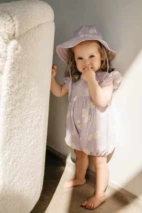 Muslin summer hat - Daisies