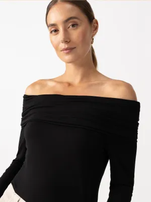 Off The Shoulder Top Black