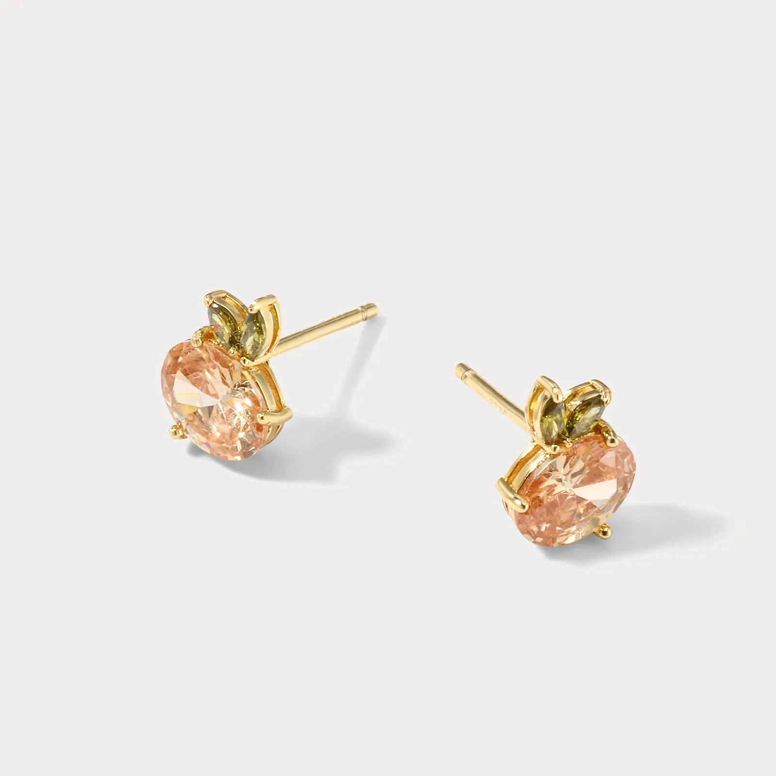 Peach Summer Stud Earrings