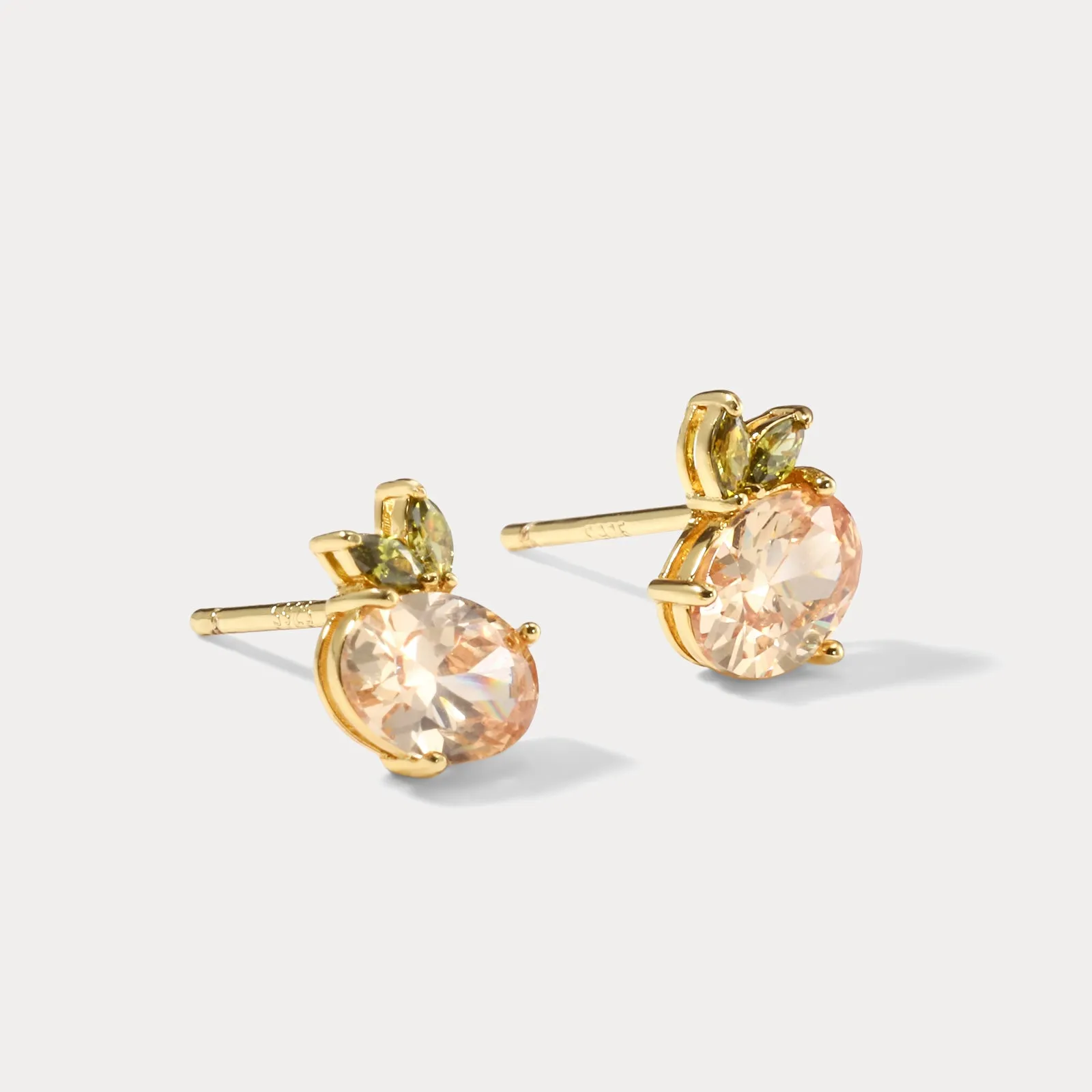 Peach Summer Stud Earrings