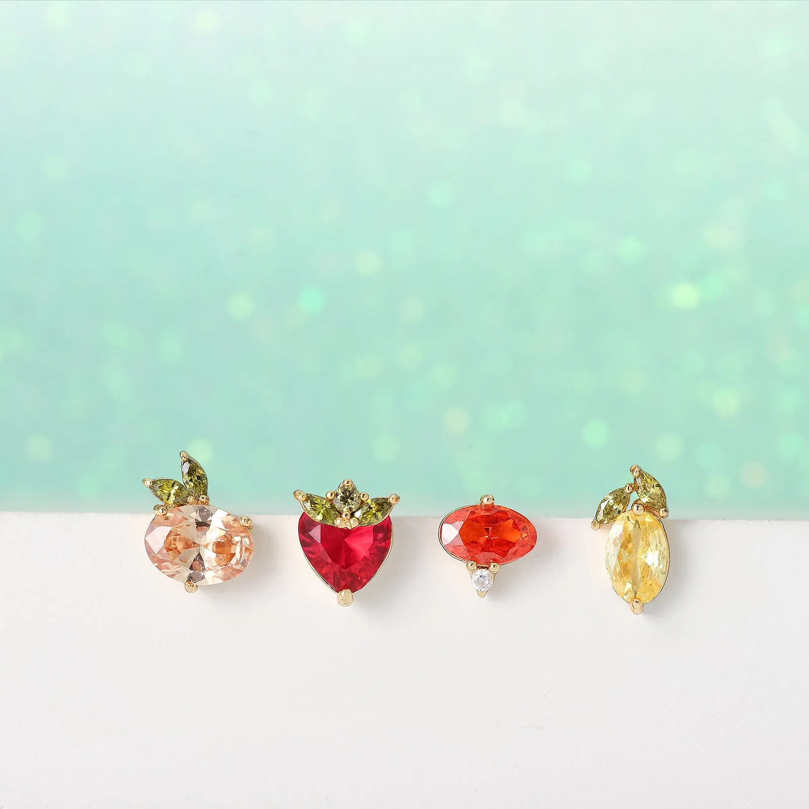 Peach Summer Stud Earrings