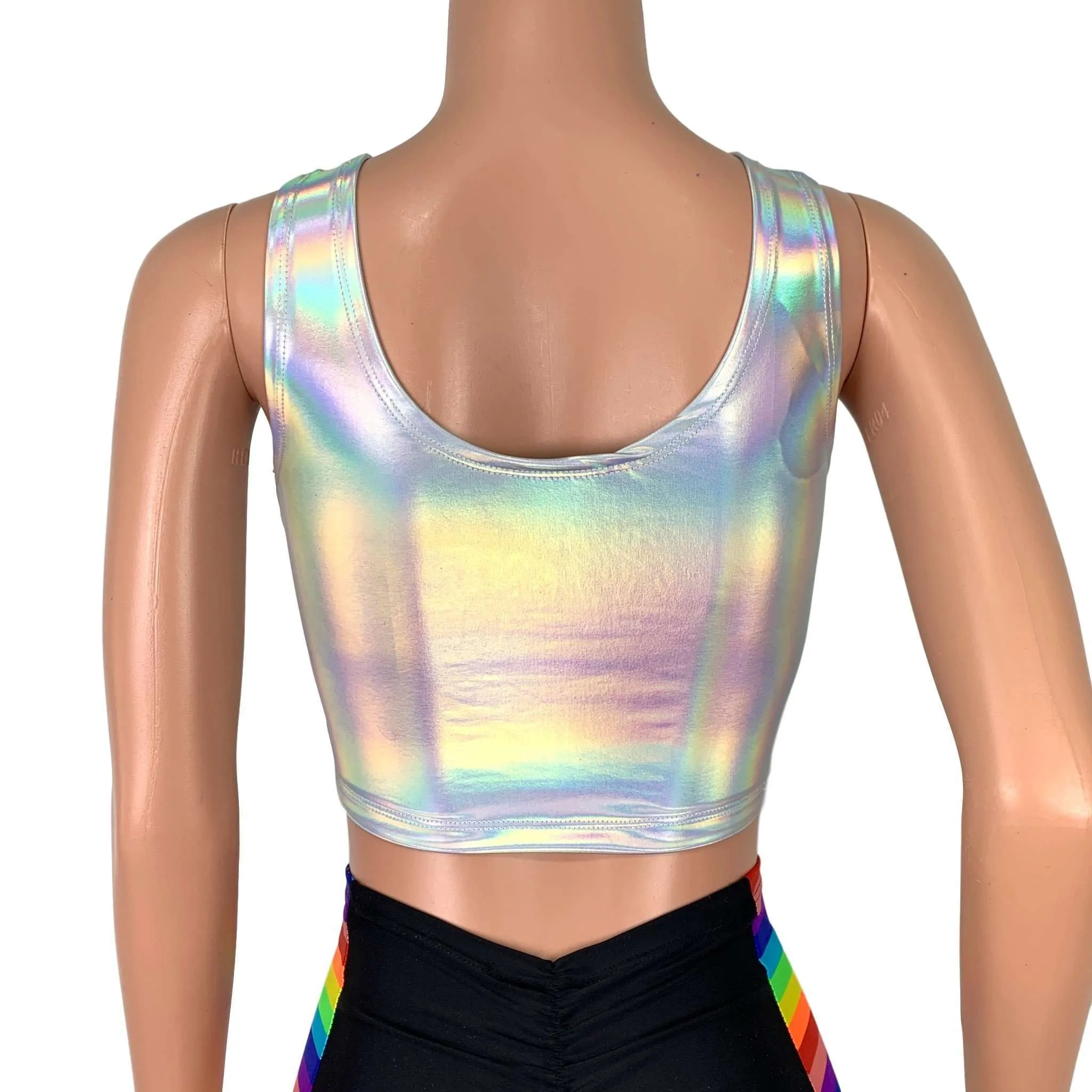 Rainbow Pride Heart Crop Top