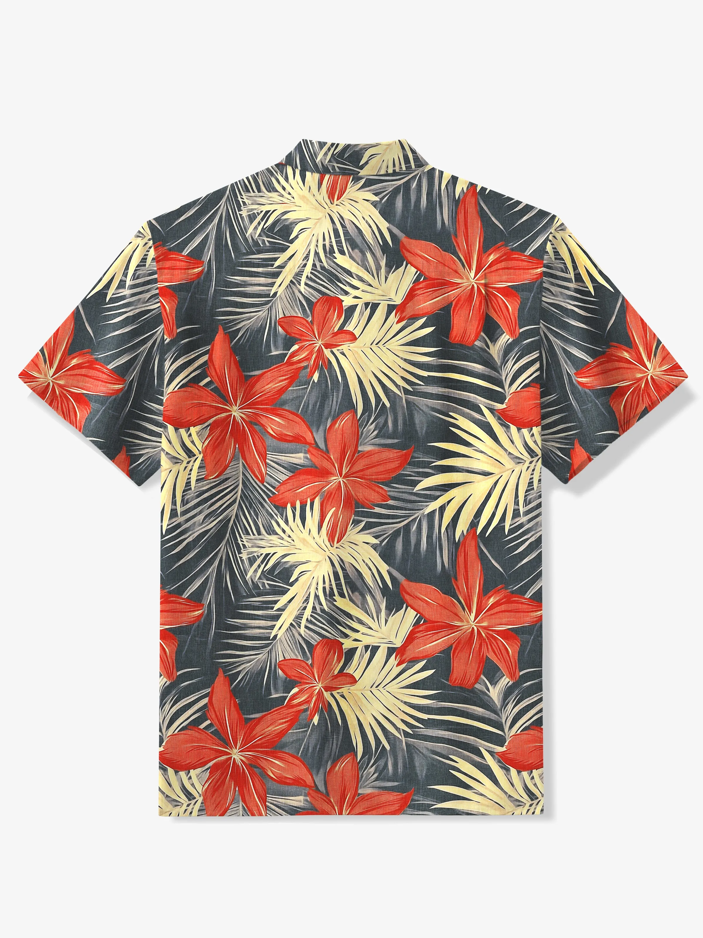 Retro Hawaiian Floral Cotton Shirt