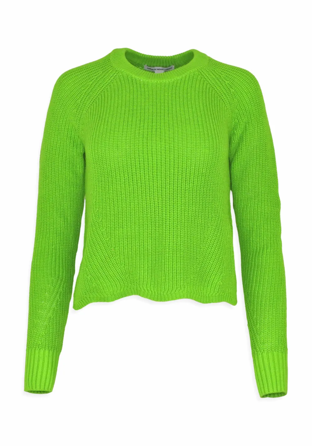 SCALLOP SHAKER SWEATER (APPLE) - AUTUMN CASHMERE