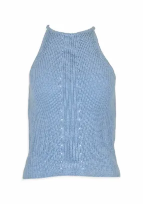 SHAKER HALTER TANK (STONE) - AUTUMN CASHMERE