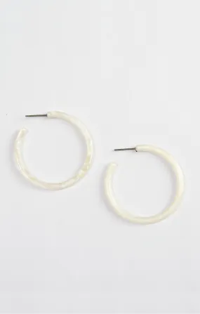 Skinny Autumn Acetate Hoops