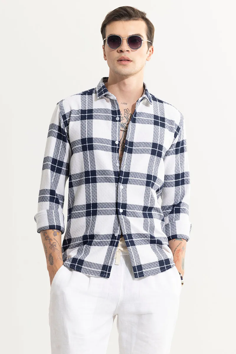 Summer Bliss White Checks Shirt