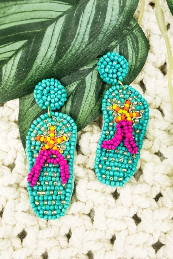 Summer Fiesta beaded EARRINGS