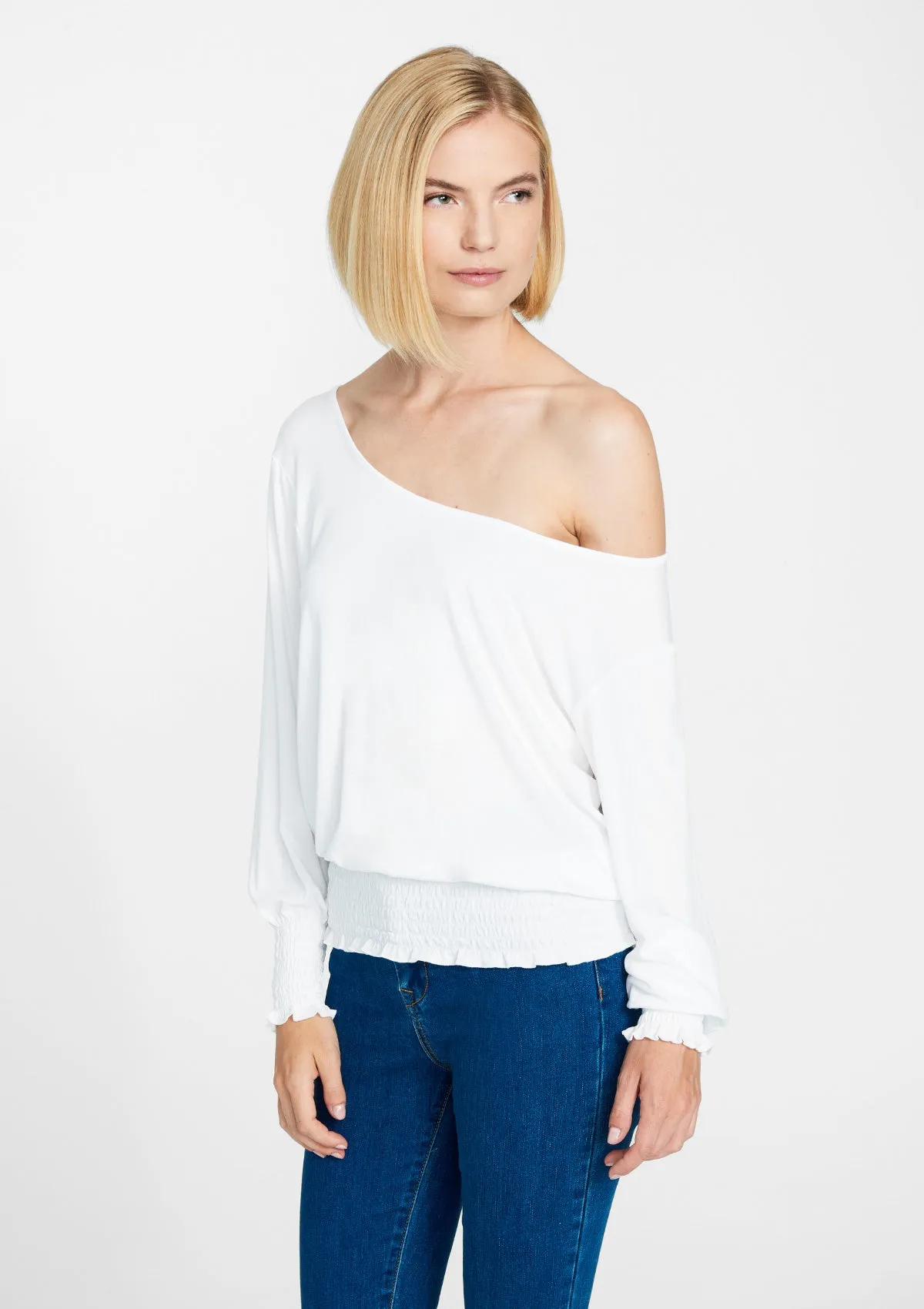 Tall Olivia Off Shoulder Smock Top