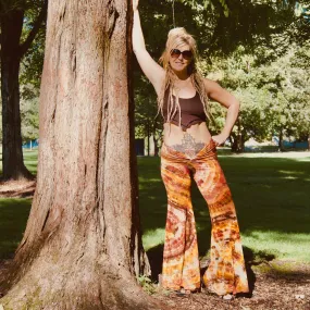 Tie Dye Autumn Long Knotted Gauchos