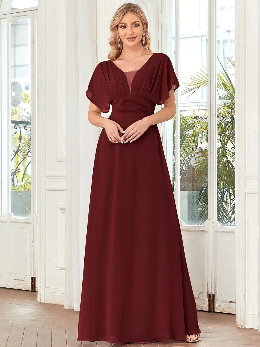 Women's A-Line Empire Waist Maxi Wholesale Evening Dresses