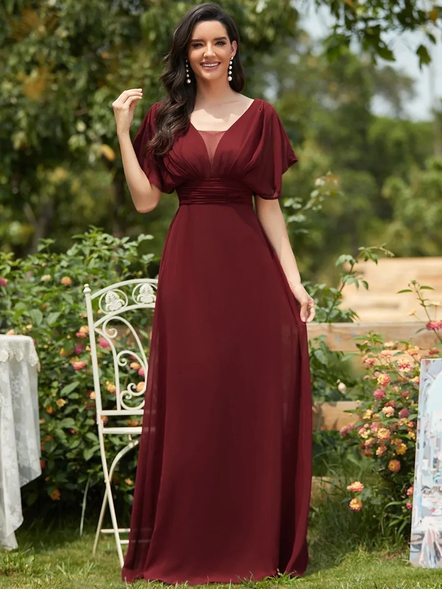 Women's A-Line Empire Waist Maxi Wholesale Evening Dresses