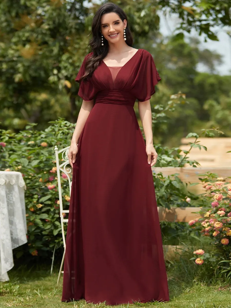 Women's A-Line Empire Waist Maxi Wholesale Evening Dresses