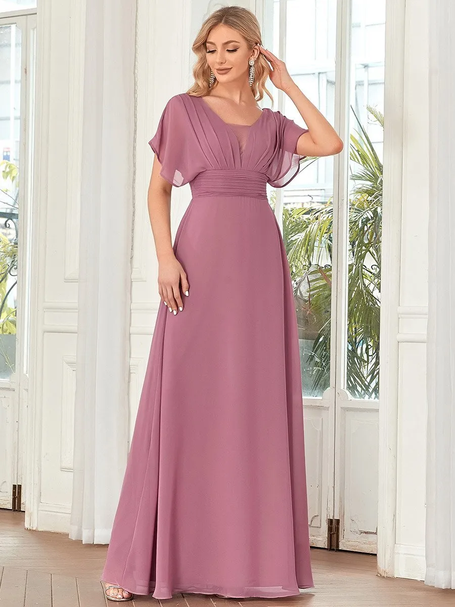 Women's A-Line Empire Waist Maxi Wholesale Evening Dresses