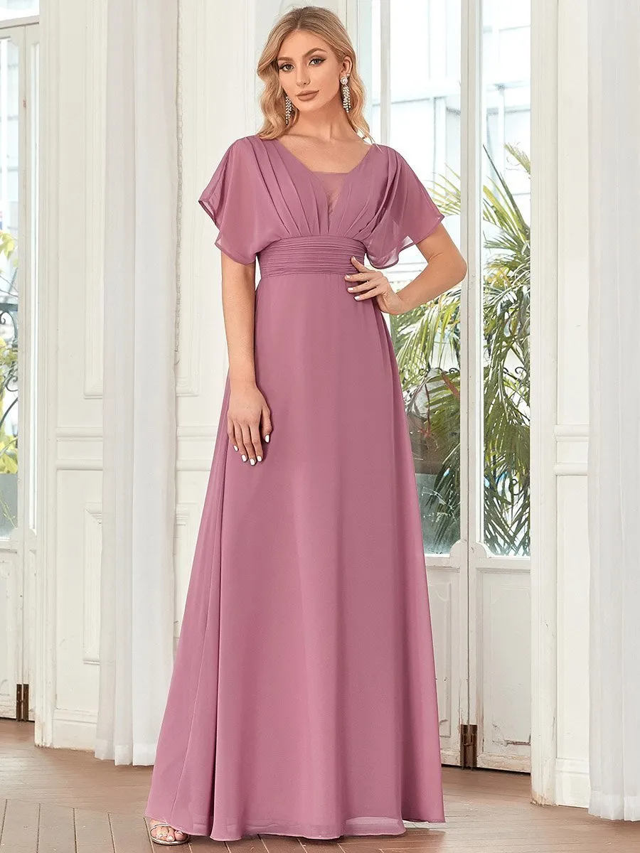 Women's A-Line Empire Waist Maxi Wholesale Evening Dresses