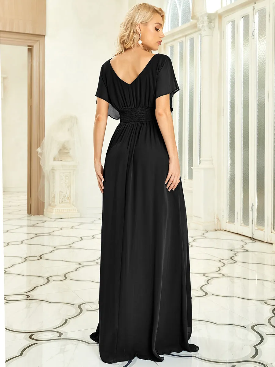 Women's A-Line Empire Waist Maxi Wholesale Evening Dresses