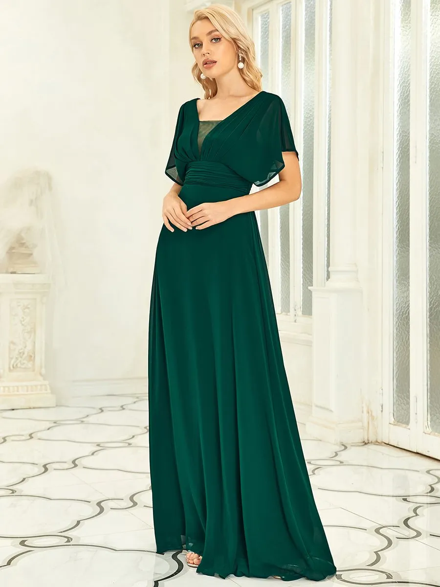 Women's A-Line Empire Waist Maxi Wholesale Evening Dresses