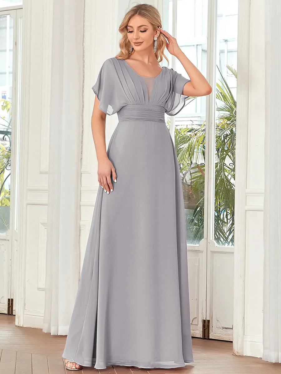 Women's A-Line Empire Waist Maxi Wholesale Evening Dresses